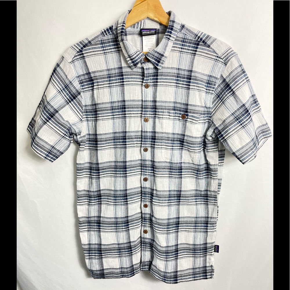 Patagonia Organic Cotton Short Sleeve Button Up Shirt Size Medium